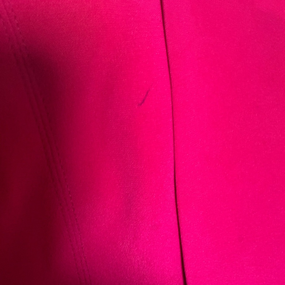 Dana Buchman Fuchsia Blazer Buttoned 100% Silk 14 - Picture 4 of 7